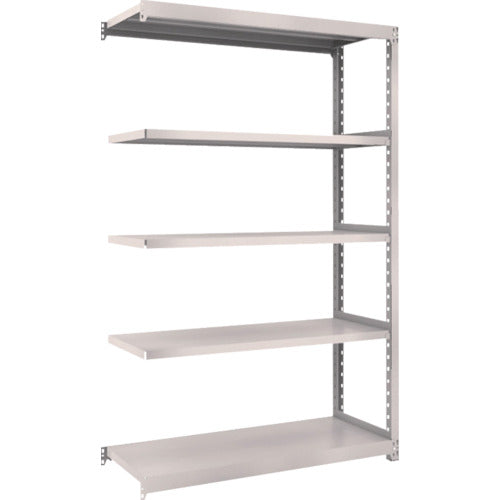 TRUSCO スチールラック M2型軽中量棚 1160×450×H1800 5段 連結 ネオグレー