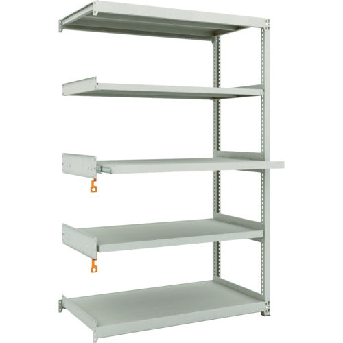 TRUSCO スチールラック M2型軽中量棚1160X600XH1800 5段うちスライド2段 連結