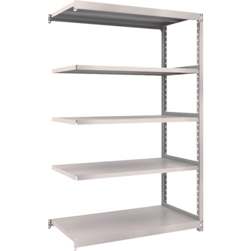 TRUSCO スチールラック M2型軽中量棚 1160×600×H1800 5段 連結 ネオグレー