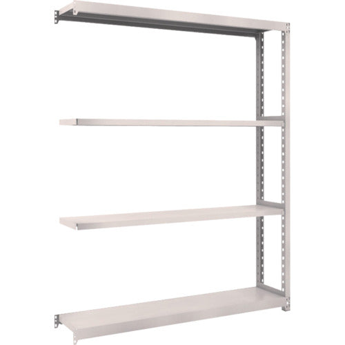 TRUSCO スチールラック M2型軽中量棚 1460×300×H1800 4段 連結 ネオグレー