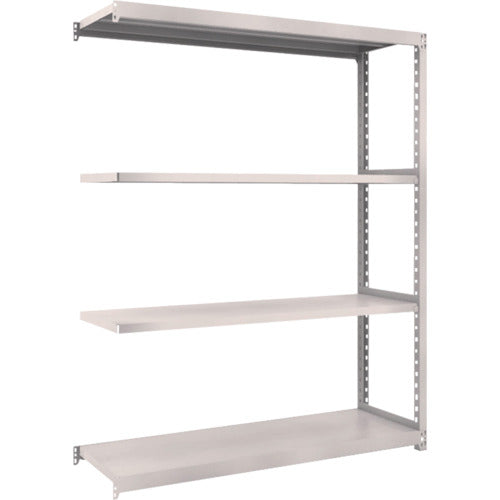 TRUSCO スチールラック M2型軽中量棚 1460×450×H1800 4段 連結 ネオグレー