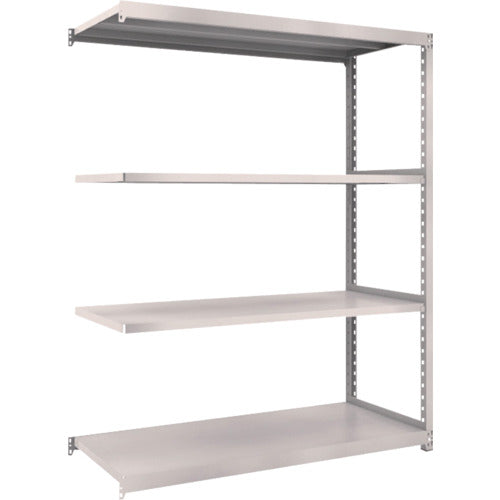 TRUSCO スチールラック M2型軽中量棚 1460×600×H1800 4段 連結 ネオグレー