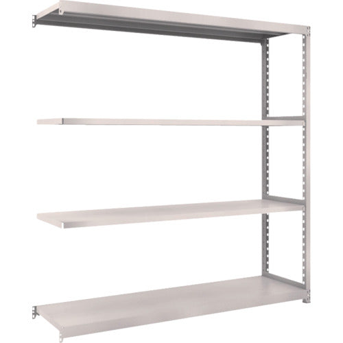 TRUSCO スチールラック M2型軽中量棚 1760×450×H1800 4段 連結 ネオグレー