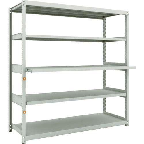 TRUSCO スチールラック M2型軽中量棚1760X600XH1800 5段うちスライド2段 単体