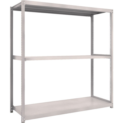 TRUSCO スチールラック M2型軽中量棚 1760X880XH1800 3段 単体 ネオグレー