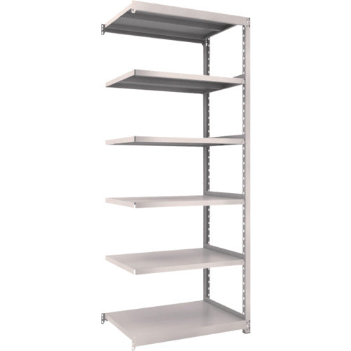 TRUSCO スチールラック M2型軽中量棚 860×880×H2100 6段 連結 ネオグレー