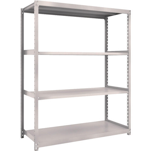 TRUSCO スチールラック M2型軽中量棚 1460X600XH2100 4段 単体 ネオグレー