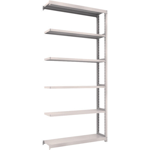 TRUSCO スチールラック M2型軽中量棚 1160×300×H2400 6段 連結 ネオグレー