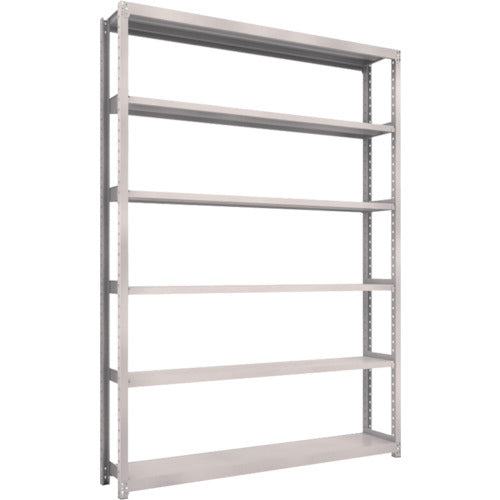 TRUSCO スチールラック M2型軽中量棚 1760×300×H2400 6段 単体 ネオグレー