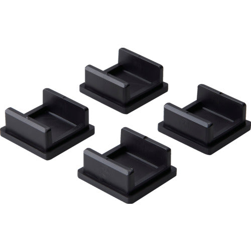 TRUSCO スチールラックM2型軽中量棚用樹脂ベース 4個入