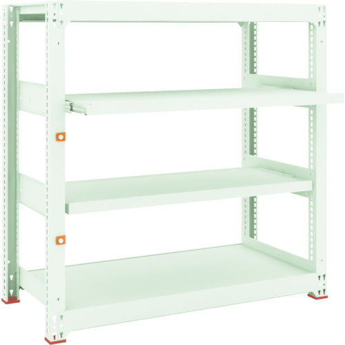 TRUSCO スチールラック M3型中量棚 1200X571XH1200 4段うちスライド2段 単体