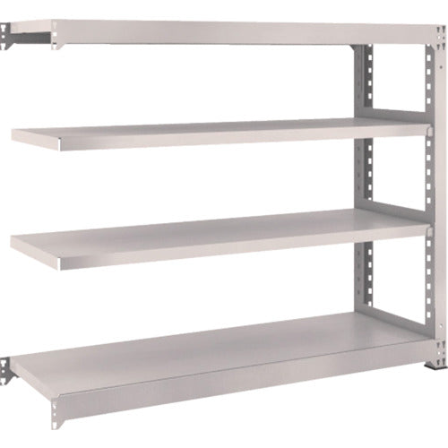 TRUSCO スチールラック M3型中量棚 1500×471×H1200 4段 連結 ネオグレー