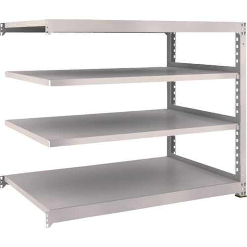 TRUSCO スチールラック M3型中量棚 1500×921×H1200 4段 連結 ネオグレー