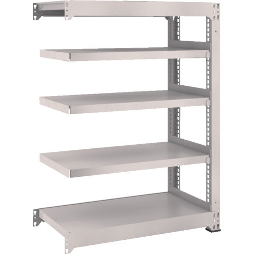 TRUSCO スチールラック M3型中量棚 1800×1121×H1200 5段 連結 ネオグレー