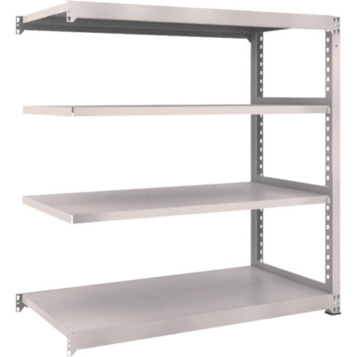 TRUSCO スチールラック M3型中量棚 1500×721×H1500 4段 連結 ネオグレー
