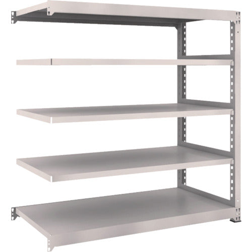 TRUSCO スチールラック M3型中量棚 1500×721×H1500 5段 連結 ネオグレー