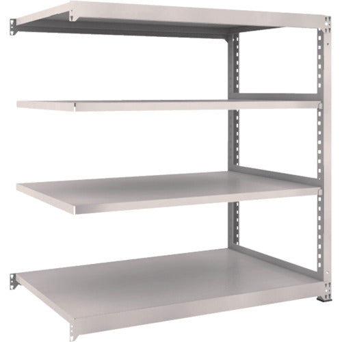 TRUSCO スチールラック M3型中量棚 1500×921×H1500 4段 連結 ネオグレー