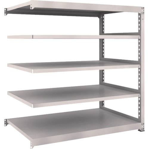 TRUSCO スチールラック M3型中量棚 1500×921×H1500 5段 連結 ネオグレー