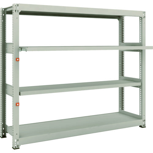 TRUSCO スチールラック M3型中量棚 1800×471×H1500 4段うちスライド2段 単体