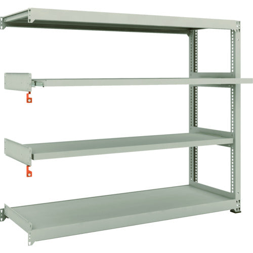 TRUSCO スチールラック M3型中量棚 1800×571×H1500 4段うちスライド2段 連結