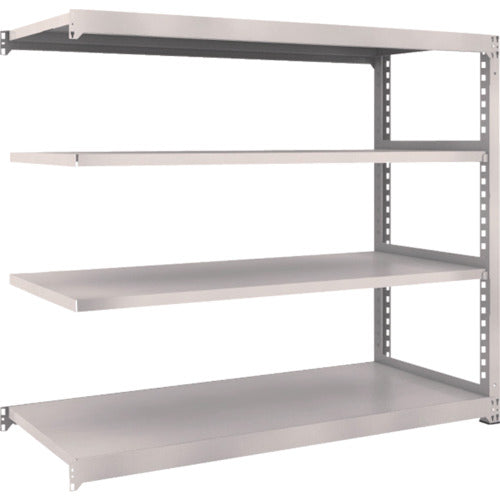 TRUSCO スチールラック M3型中量棚 1800×721×H1500 4段 連結 ネオグレー