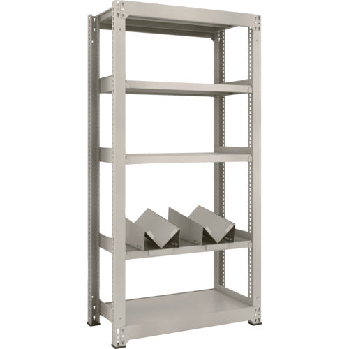 TRUSCO 一斗缶ラック スチールラック M3型中量棚 W900×D471×H1800 5段 単体 缶受×2付