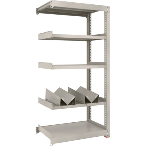 TRUSCO 一斗缶ラック スチールラック M3型中量棚 W900×D571×H1800 5段 連結 缶受×2付