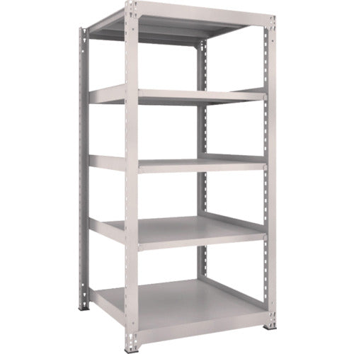 TRUSCO スチールラック M3型中量棚 900×921×H1800 5段 単体 ネオグレー