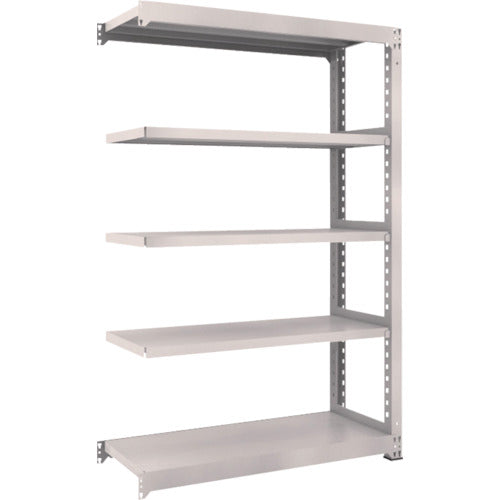 TRUSCO スチールラック M3型中量棚 1200×471×H1800 5段 連結 ネオグレー