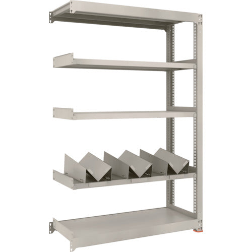 TRUSCO 一斗缶ラック スチールラック M3型中量棚 W1200×D471×H1800 5段 連結 缶受×3付