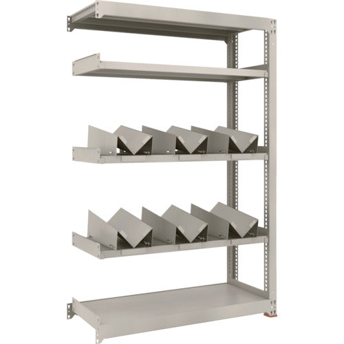 TRUSCO 一斗缶ラック スチールラック M3型中量棚 W1200×D471×H1800 5段 連結 缶受×6付