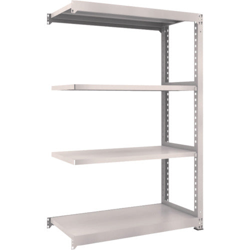 TRUSCO スチールラック M3型中量棚 1200×571×H1800 4段 連結 ネオグレー