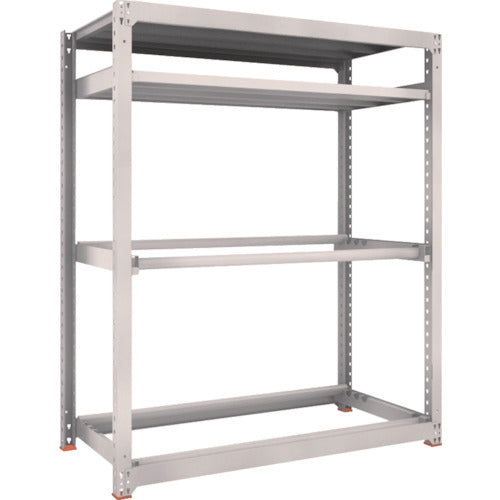 TRUSCO スチールラック M3型中量棚 1500X721XH1800 棚板2段+タイヤ2段