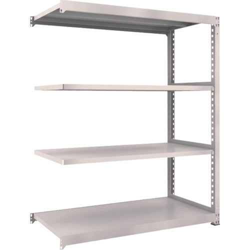 TRUSCO スチールラック M3型中量棚 1500×721×H1800 4段 連結 ネオグレー