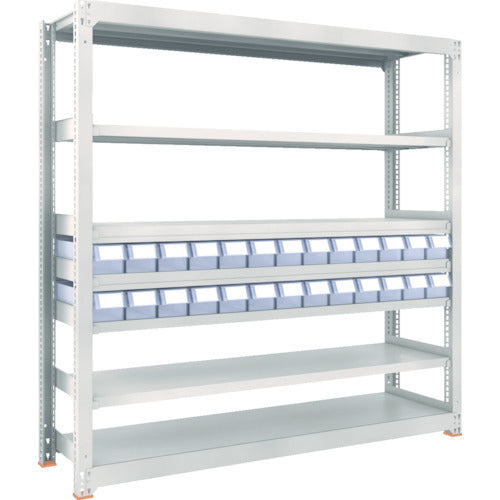 TRUSCO スチールラック M3型中量棚 H1800 樹脂透明引出付 小X26