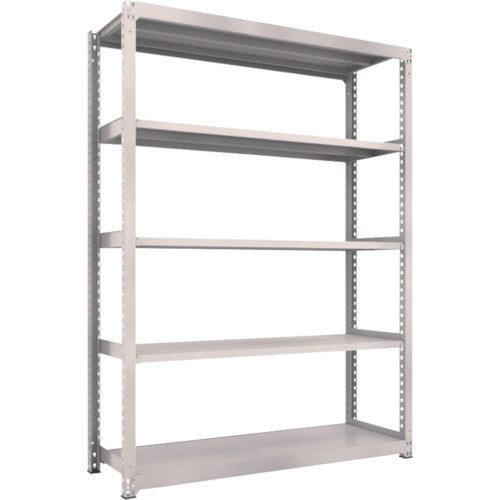 TRUSCO スチールラック M3型中量棚 1800X571XH2400 5段 単体 ネオグレー