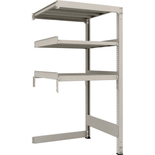 TRUSCO スチールラック M3型中量棚 下段開放型 H1800XW900XD921 3段 連結