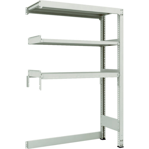 TRUSCO スチールラック M3型中量棚 下段開放型 W1200XD471XH1800 3段 連結