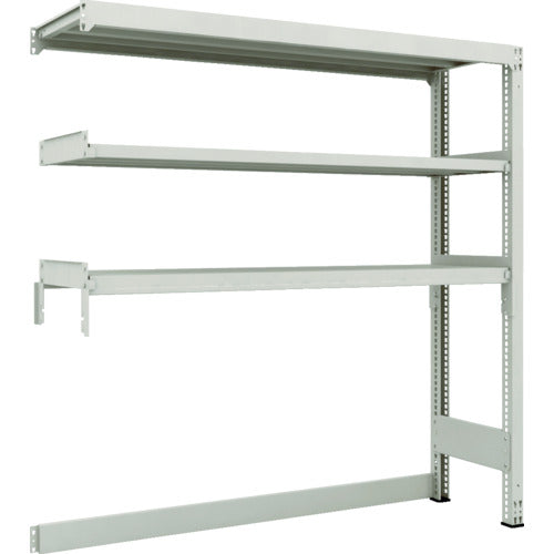 TRUSCO スチールラック M3型中量棚 下段開放型 W1500XD471XH1800 3段 連結