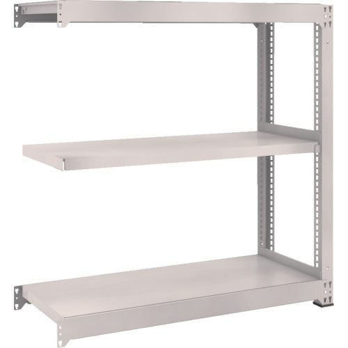 TRUSCO スチールラック M5型中量棚 1200X471XH1200 3段 連結 ネオグレー