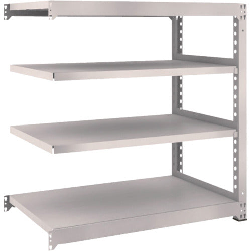 TRUSCO スチールラック M5型中量棚 1200×721×H1200 4段 連結 ネオグレー