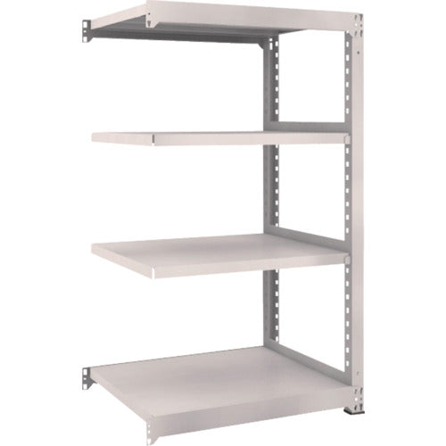 TRUSCO スチールラック M5型中量棚 900×721×H1500 4段 連結 ネオグレー