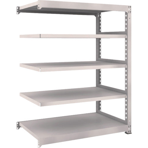 TRUSCO スチールラック M5型中量棚 1200×721×H1500 5段 連結 ネオグレー