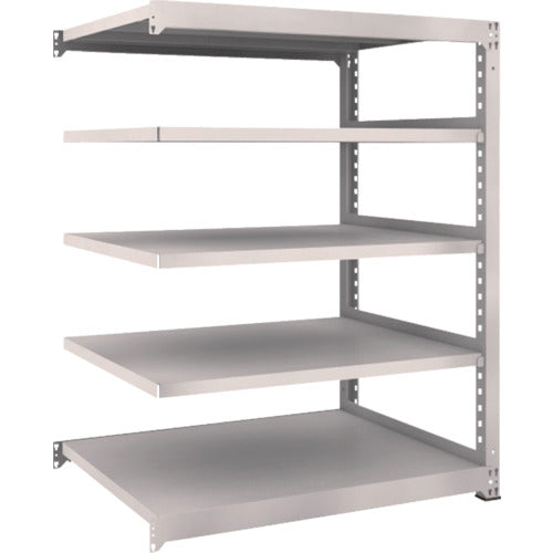 TRUSCO スチールラック M5型中量棚 1200×921×H1500 5段 連結 ネオグレー