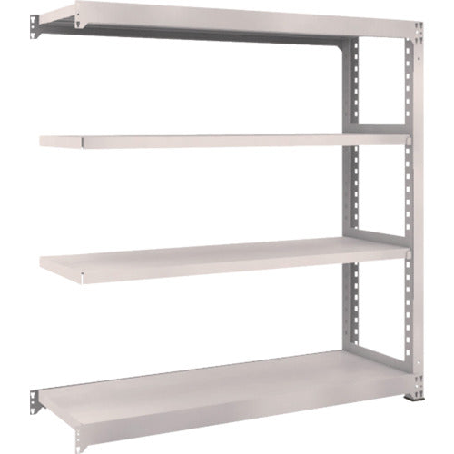 TRUSCO スチールラック M5型中量棚 1500×471×H1500 4段 連結 ネオグレー