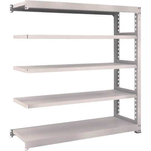 TRUSCO スチールラック M5型中量棚 1500×471×H1500 5段 連結 ネオグレー