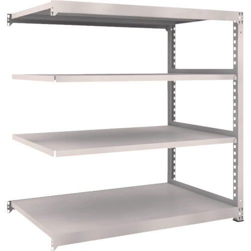 TRUSCO スチールラック M5型中量棚 1500×921×H1500 4段 連結 ネオグレー