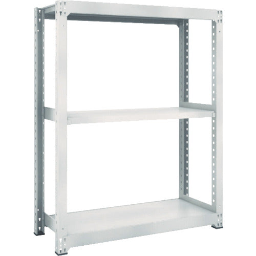 TRUSCO スチールラック M5型中量棚 1800X471XH1500 3段 単体 ネオグレー
