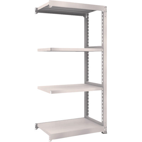 TRUSCO スチールラック M5型中量棚 900×571×H1800 4段 連結 ネオグレー