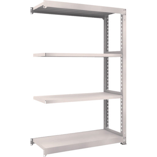 TRUSCO スチールラック M5型中量棚 1200×471×H1800 4段 連結 ネオグレー